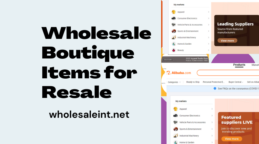 Wholesale boutique items for resale